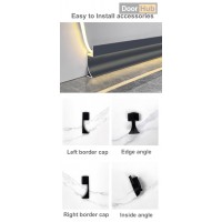 Curved LED Skirting 45mm for Developers| DoorHub UAE